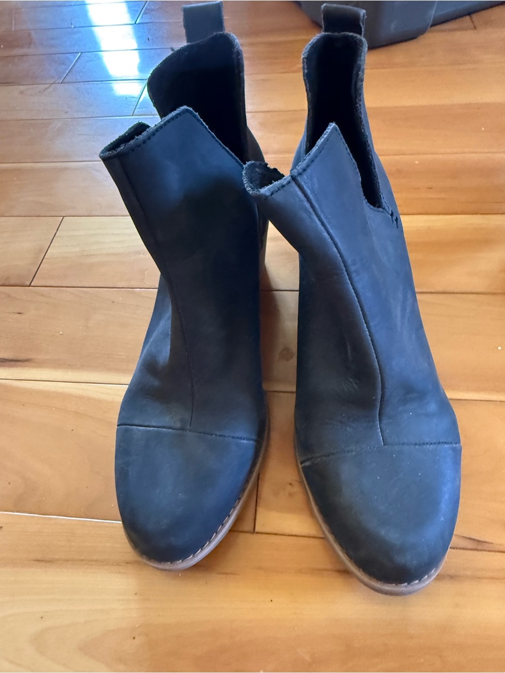 Toms Black Chelsea Ankle Booties